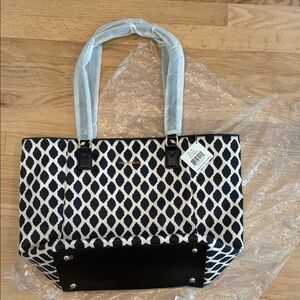Vera Bradley Ella bag Black and White Patterned Tote